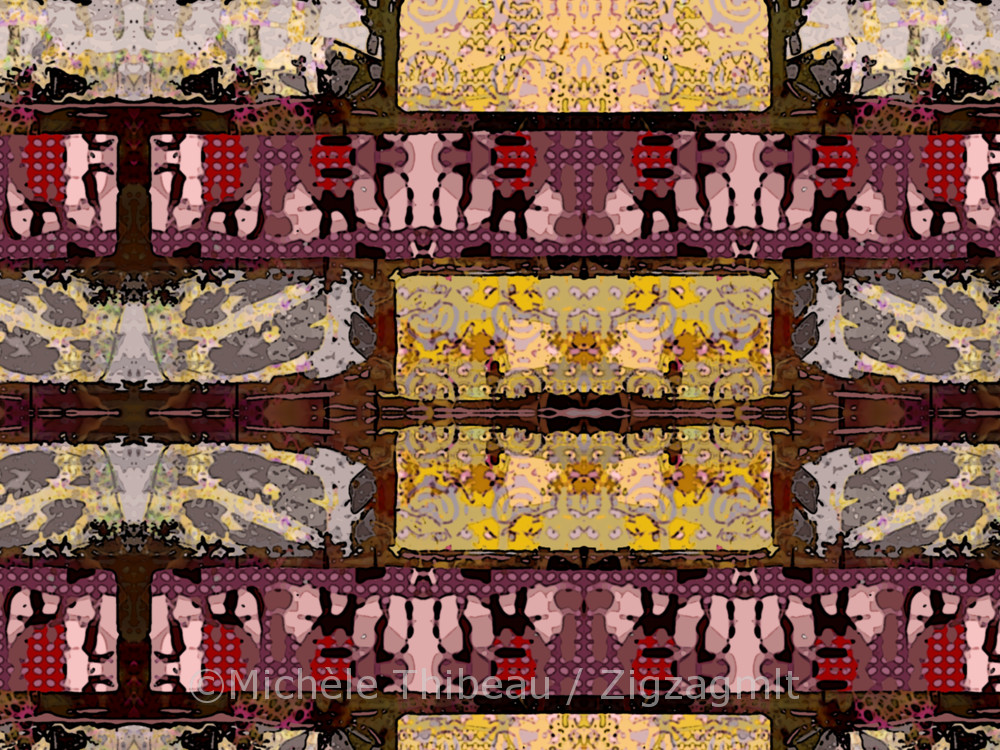 St-Roch Brick Recoloured A brick wall from another neighbourhood in Quebec City. Curiousity got the better of me in this recolouring exercise.