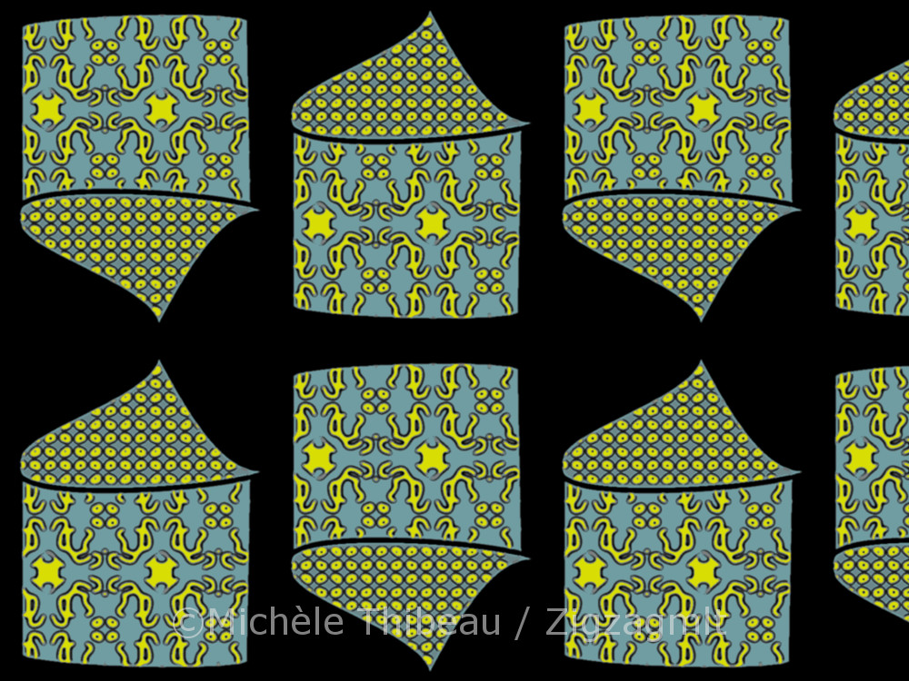 Main House Royal Blue Gold A second coloring for this little digital design. Inspired by dainty royal blue and gold French patternwork.