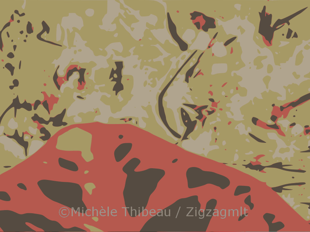 Colourful Plant Crop Abstract Cropped colourful plant image recoloured with an abstract pattern. Exploring colours and shapes contained within.