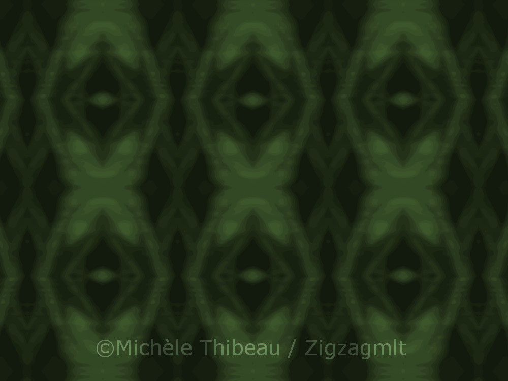 Another pattern in the same vein. This version is in shades of green. As a vector, this repeat can be scaled larger.