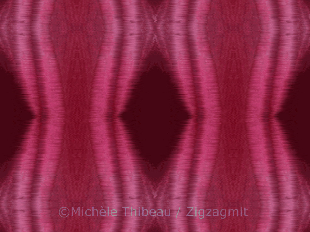 Once again, the same pattern rendered in red. Reminds me of candy, cany canes, with its thin pinstripes swirling.