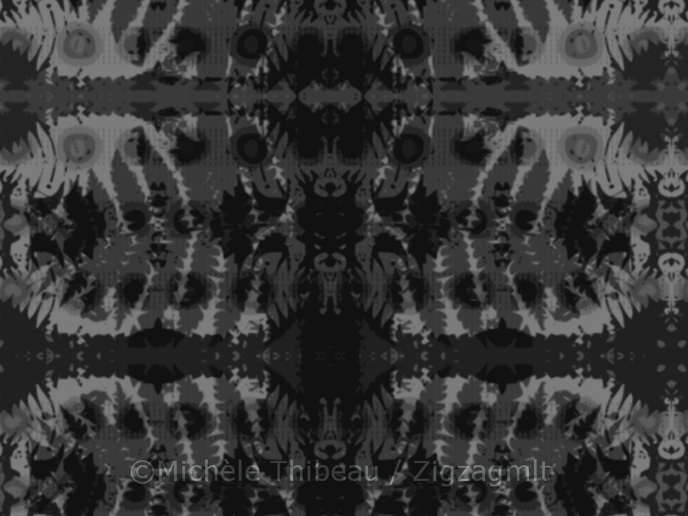 D's Fern Leaf Grey The background beneath the fern leaf is recoloured with a polka dot pattern, adding depth and dimension.