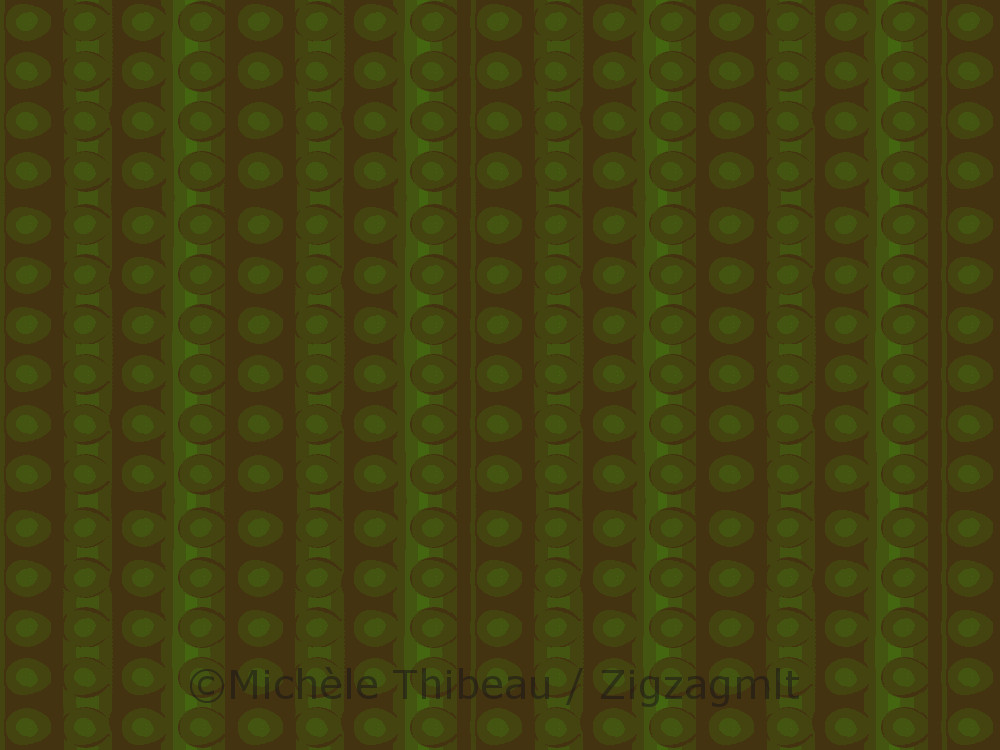 This is one of the coordinating patterns in the Fall for Kiwi Collection, 2015. Design inspired by a photo of a kiwi.