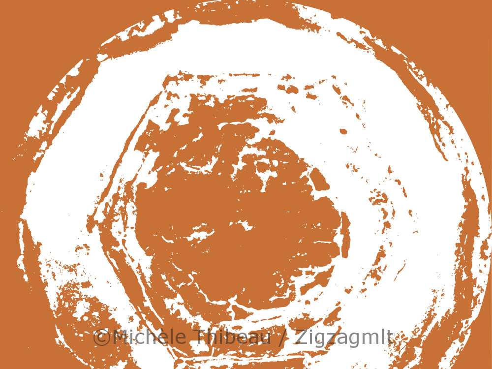 Gaspé Launch Delight Orange A cutout in orange of the Gaspé launch. The swirl of the ocean. The orange of safety on the water.